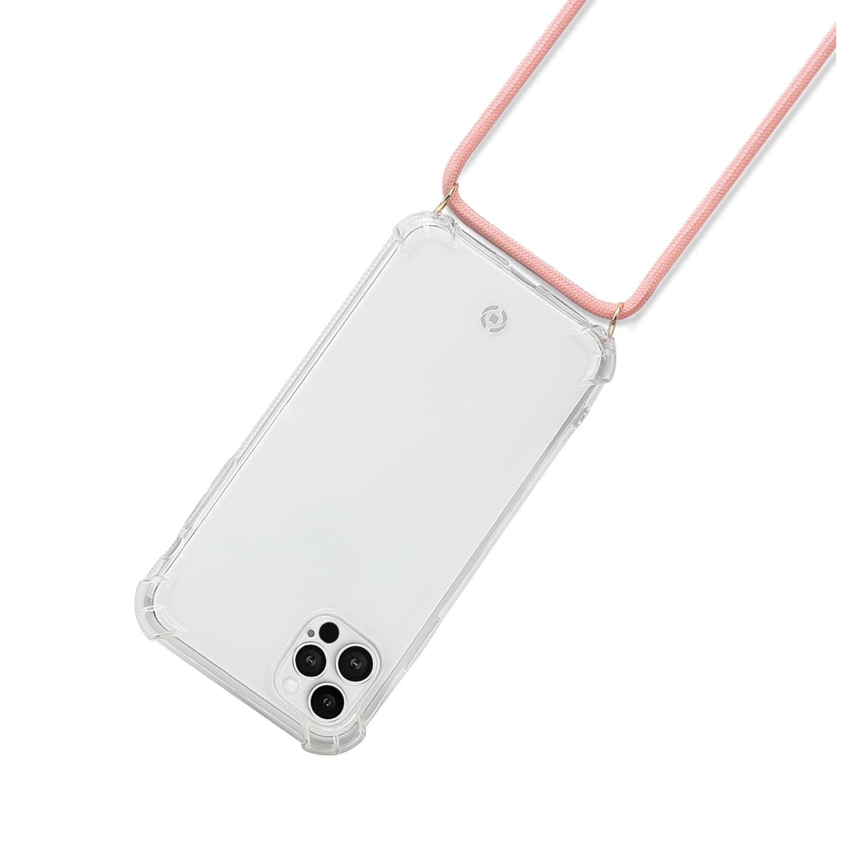 Celly LACET LACET1005BKPK - Cover per cellulare - TPU (poliuretano termoplastico) - trasparente - per Apple iPhone 12 Pro Max