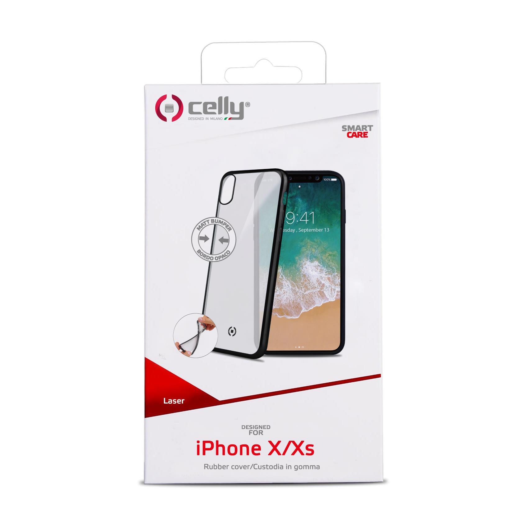 Celly Laser Matt - Cover per cellulare - TPU (poliuretano termoplastico) - trasparente
