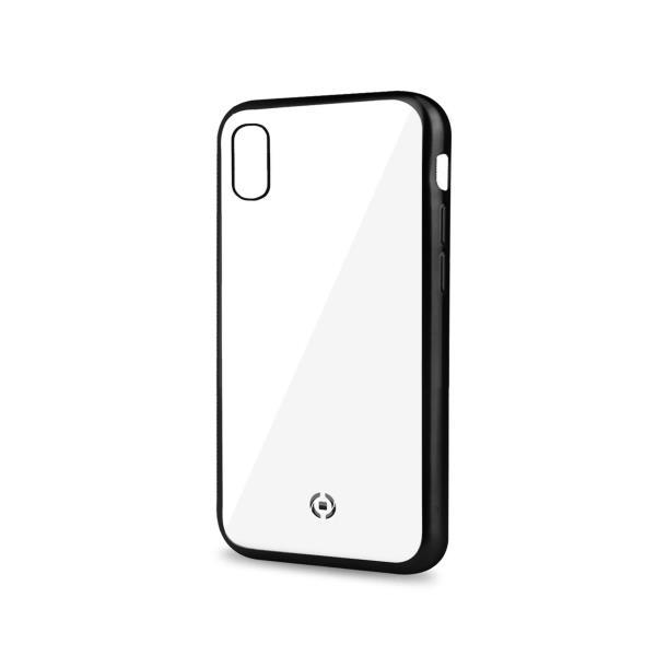 Celly Laser Matt - Cover per cellulare - TPU (poliuretano termoplastico) - nero, trasparente - per Apple iPhone XR
