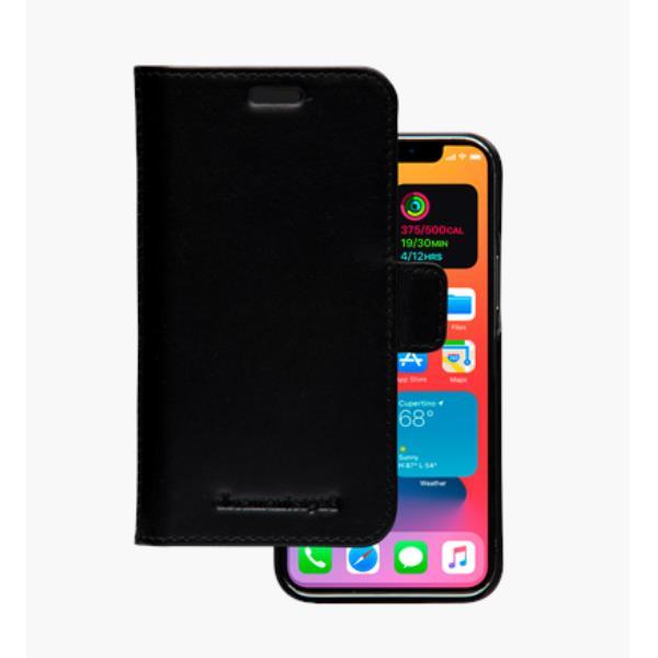 Dbramante 1928 Lynge - Custodia in Pelle per iPhone 12 mini - Nero