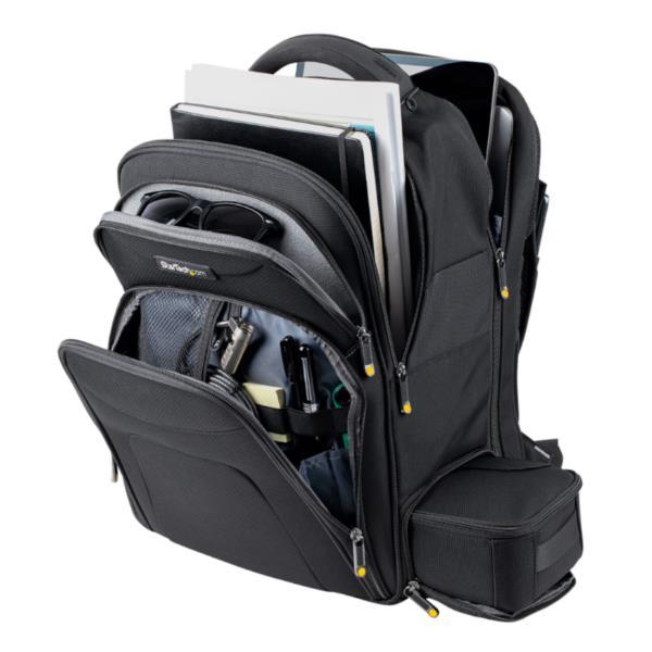 StarTech.com Zaino per Laptop 15.6" con Custodia Accessori Rimovibile per Lavoro/Viaggi - Zaino Porta PC Ergonomico per Professionisti Informatici - Tasche per Notebook/Tablet - Nylon (NTBKBAG156) - Zaino porta computer - 15.6"