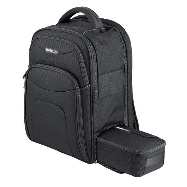 StarTech.com Zaino per Laptop 17.3" con Custodia Accessori Rimovibile per Lavoro/Viaggi - Zaino Porta PC Ergonomico per Professionisti Informatici - Tasche per Notebook/Tablet - Nylon (NTBKBAG173) - Zaino porta computer - 17.3"