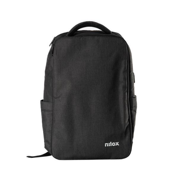 NILOX URBAN ECO PRO ZAINO PER NOTEBOOK FINO A 15.6" DOPPIO SCOMPARTO NERO
