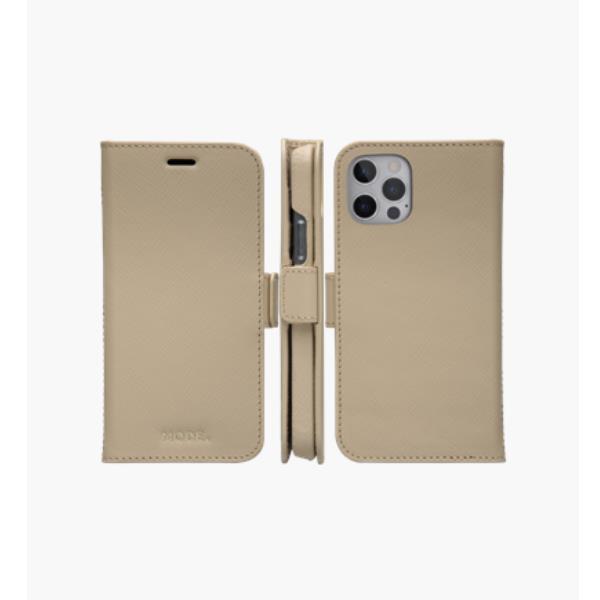 Dbramante 1928 New York - Custodia in pelle Saffiano per iPhone 1212 Pro - Rosa Sabbia
