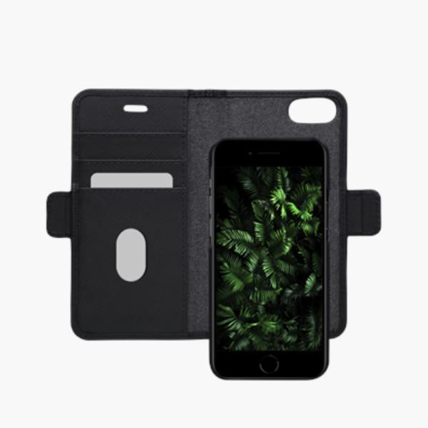 Dbramante 1928 New York - Custodia in Pelle Saffiano per iPhone SE87 - Nero