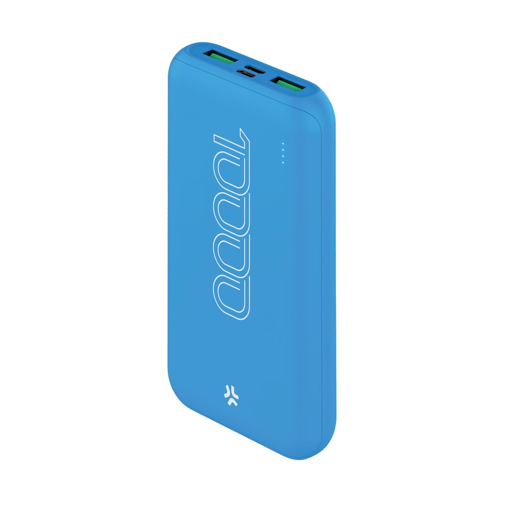 CELLY ENERGY POWERBANK 2 X USB TIPO A 1 X MICRO USB 10.000 MAH BLU