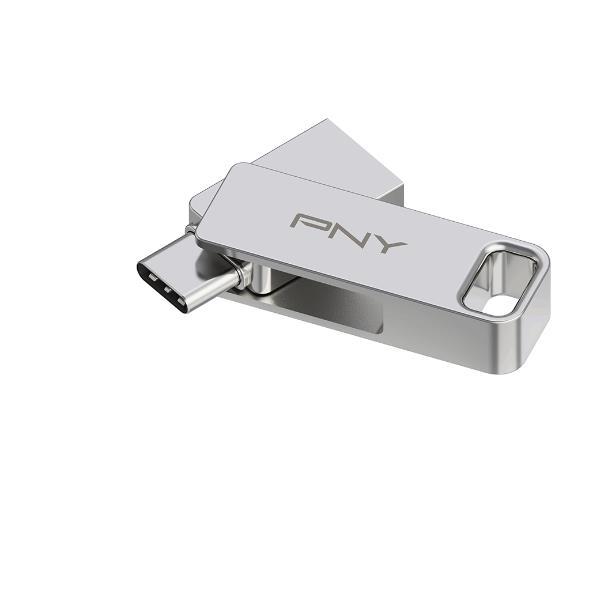 PNY Duo-Link - Chiavetta USB - 256 GB - USB 3.2 Gen 1 / USB-C