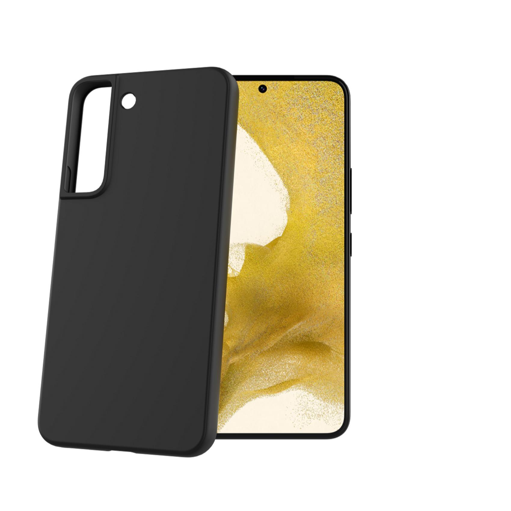 Celly PLANET - Cover per cellulare - poliuretano termoplastico (TPU) riciclato al 100% - nero - per Samsung Galaxy S22