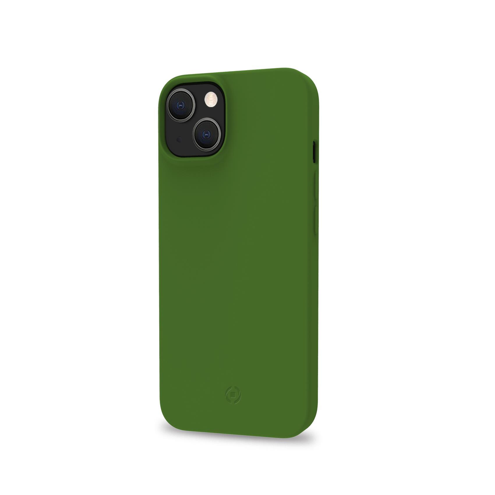 Celly PLANET - Cover per cellulare - poliuretano termoplastico (TPU) riciclato al 100% - verde - per Apple iPhone 14