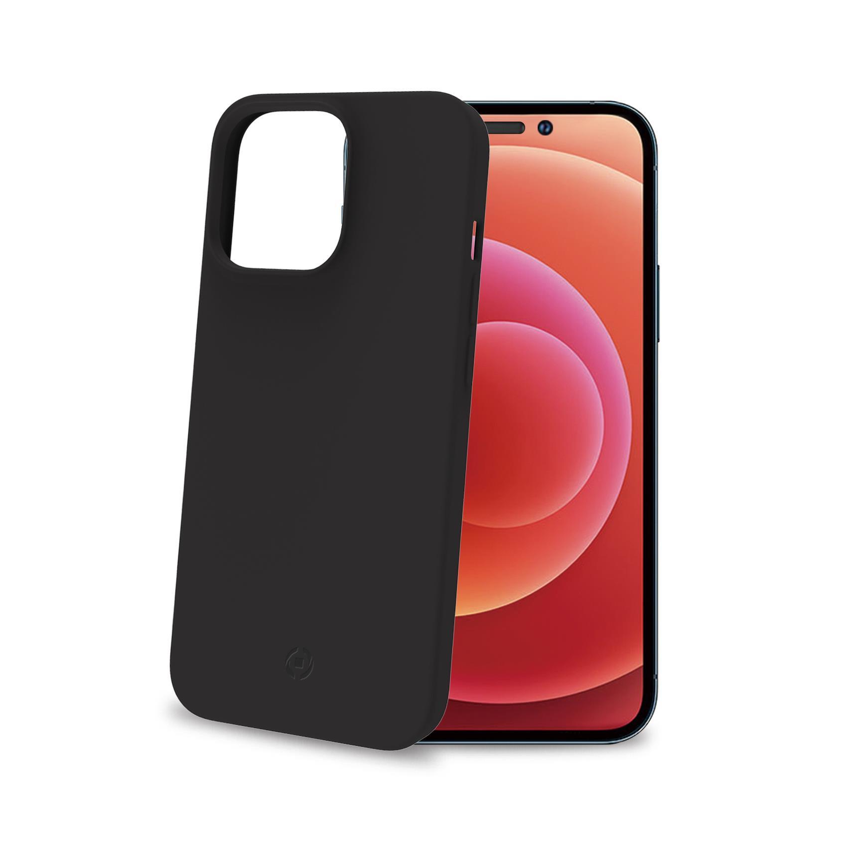 Celly PLANET - Cover per cellulare - poliuretano termoplastico (TPU) riciclato al 100% - nero - per Apple iPhone 14 Pro