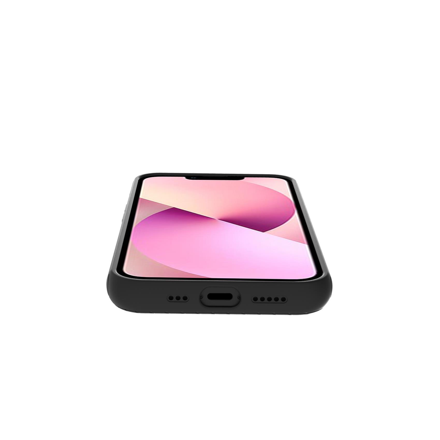 Celly Snap - Cover per cellulare - policarbonato, TPU (poliuretano termoplastico) - nero - per Apple iPhone 13