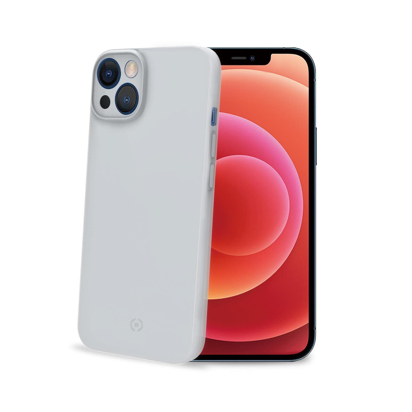 Celly SPACE - Cover per cellulare - TPU (poliuretano termoplastico) - bianco - per Apple iPhone 14 Plus