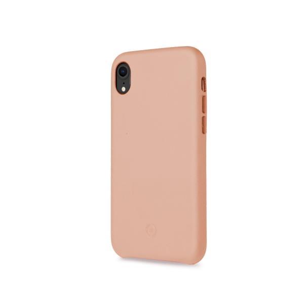 Celly Superior - Cover per cellulare - similpelle - rosa - per Apple iPhone XR