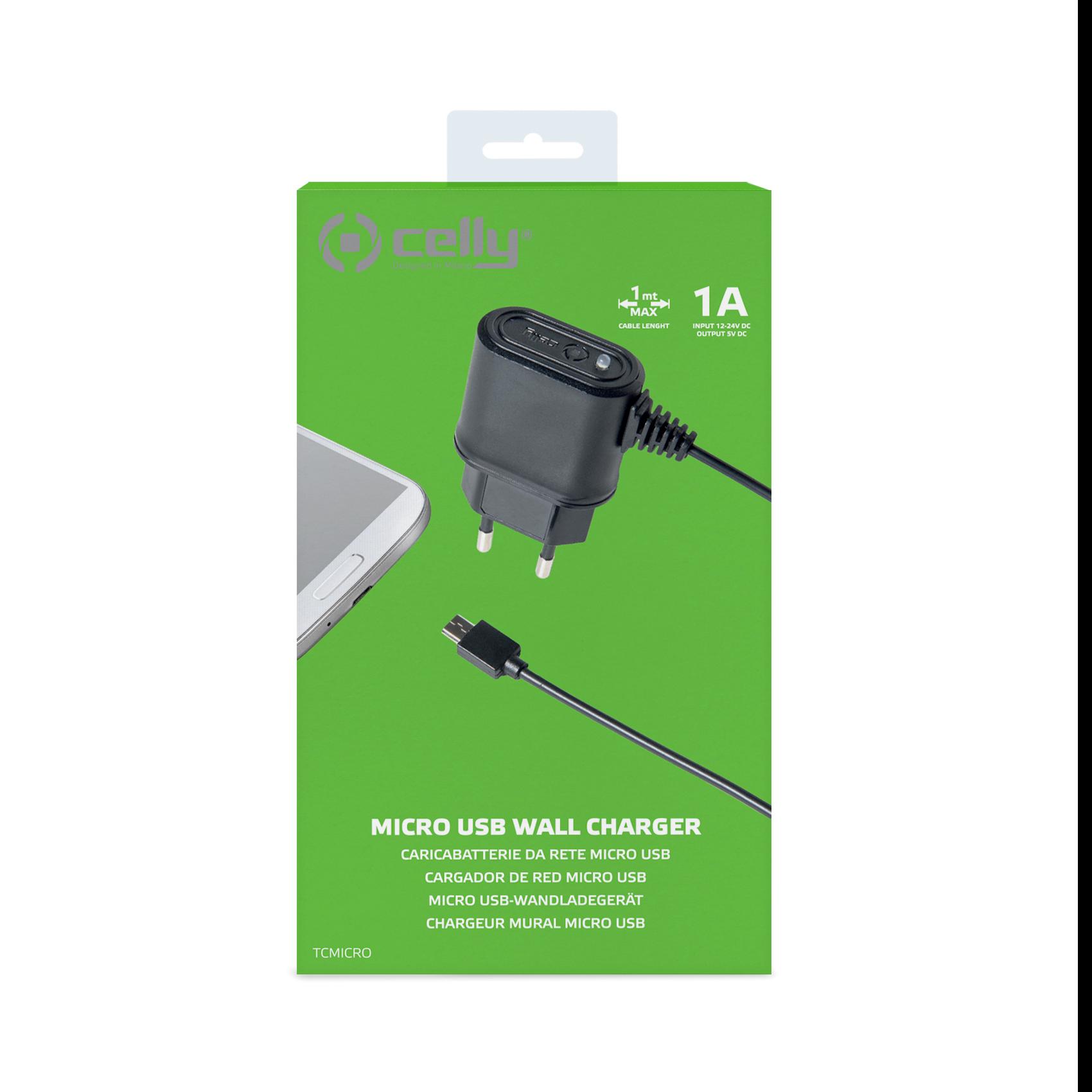 CELLY TCMICRO - Alimentatore - 1 A (Micro-USB …