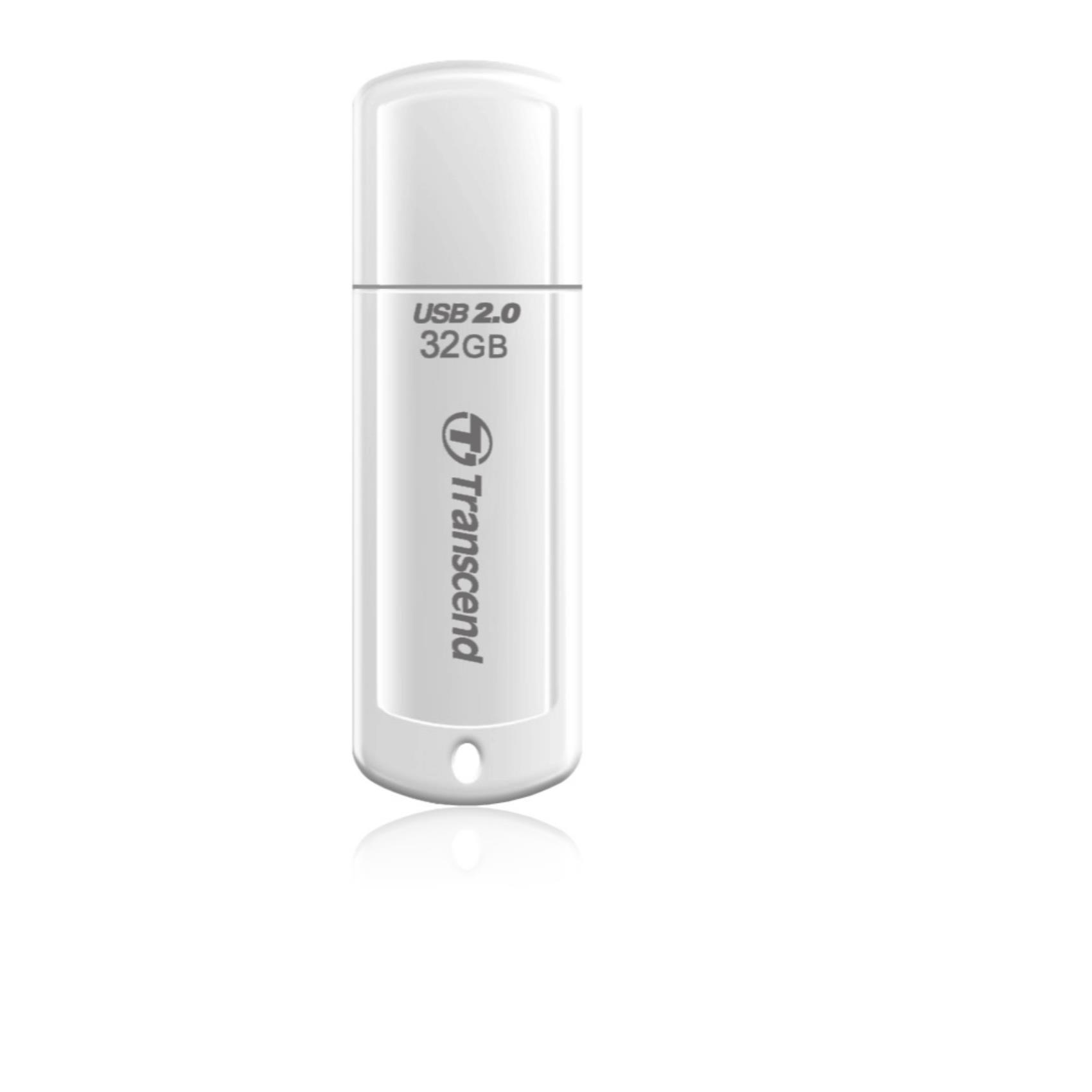 Transcend JetFlash 370 - Chiavetta USB - 32 GB - USB 2.0 - bianco