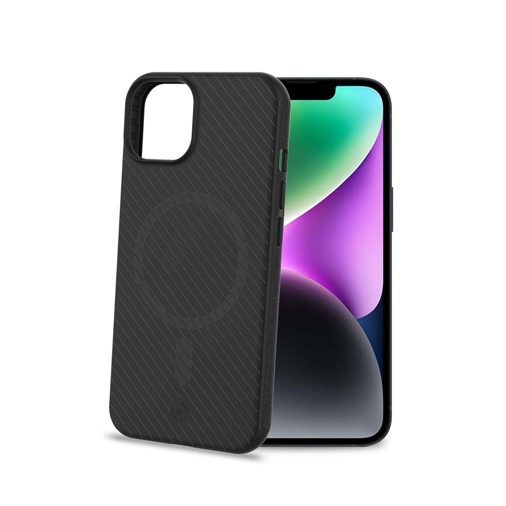 Celly UltraMag - Cover per cellulare - compatibile MagSafe - policarbonato, TPU (poliuretano termoplastico) - nero - per Apple iPhone 14