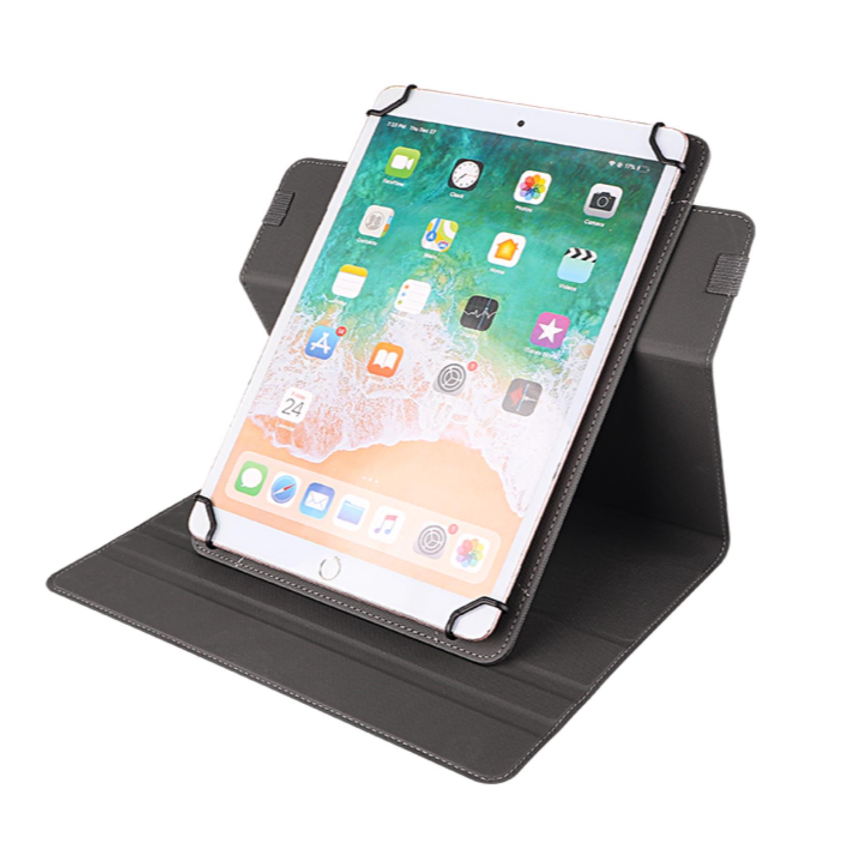 Celly UNIROTTAB11 - Flip cover per tablet - folio, girevole, universale - poliuretano - blu - fino a 11"