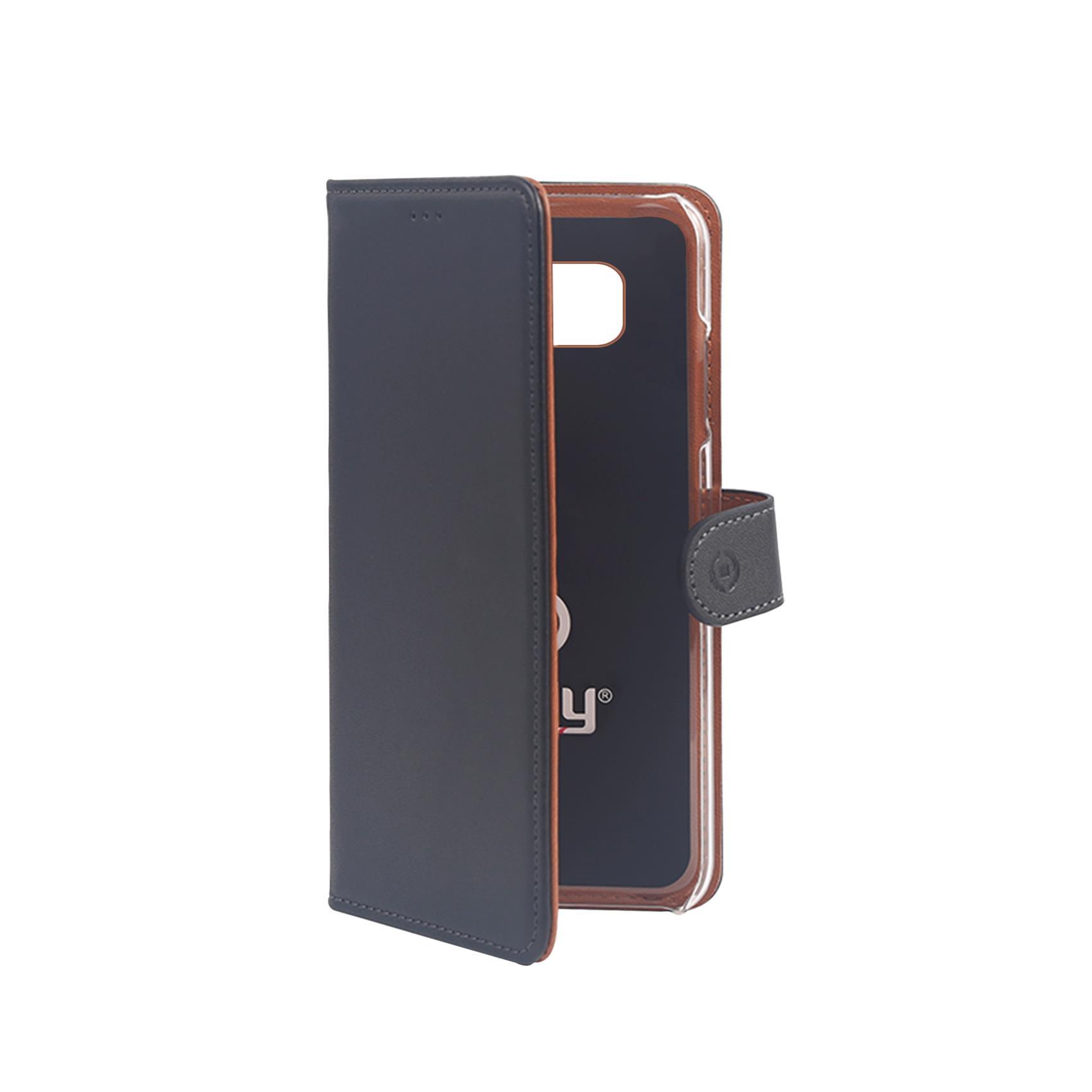 Celly Wally WALLY557 - Flip cover per cellulare - ecopelle - nero - per Samsung Galaxy J5 (2016)