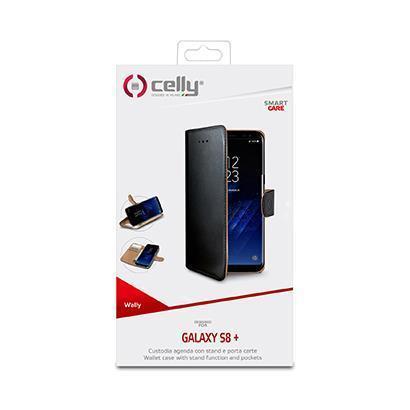 Celly WALLY691, Custodia flip a libro, Samsung, Galaxy S8 Plus, 15,8 cm (6.2?), Nero