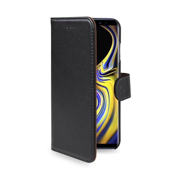 Celly Wally WALLY774 - Flip cover per cellulare - similpelle - nero - per Samsung Galaxy Note9