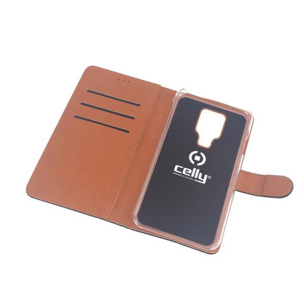 Celly Wally WALLY792 - Flip cover per cellulare - similpelle - nero - per Huawei Mate 20
