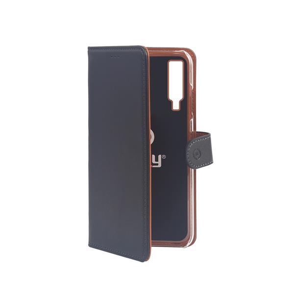 Celly Wally WALLY795 - Flip cover per cellulare - plastica, finta pelle - per Samsung Galaxy A7 (2018)