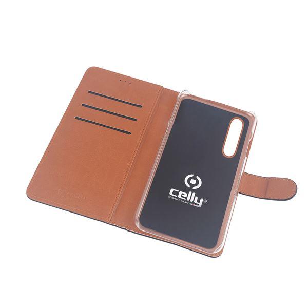 Celly Wally WALLY841 - Flip cover per cellulare - similpelle - nero - per Xiaomi MI 9