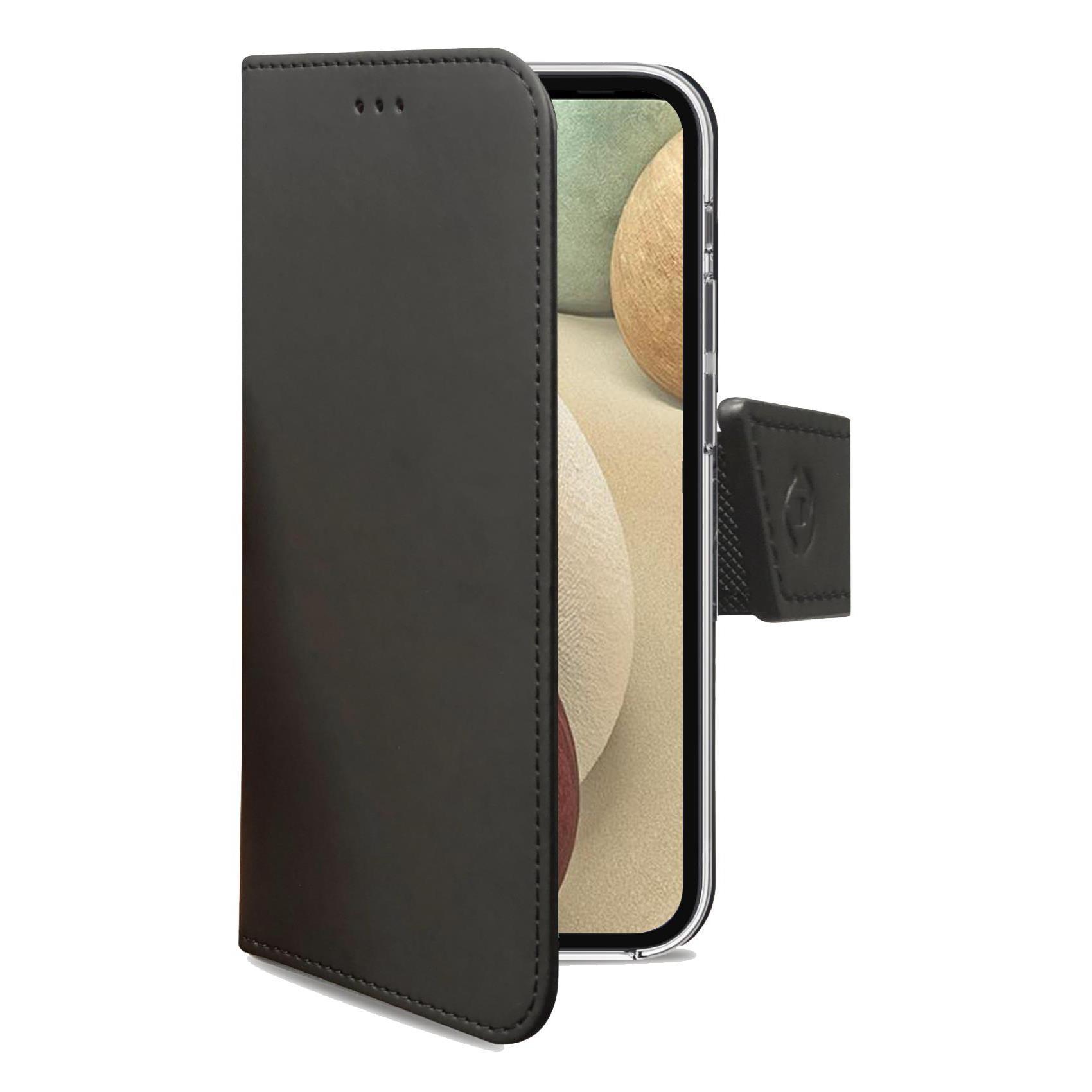 Celly Wally WALLY945 - Flip cover per cellulare - similpelle - nero - per Samsung Galaxy A12