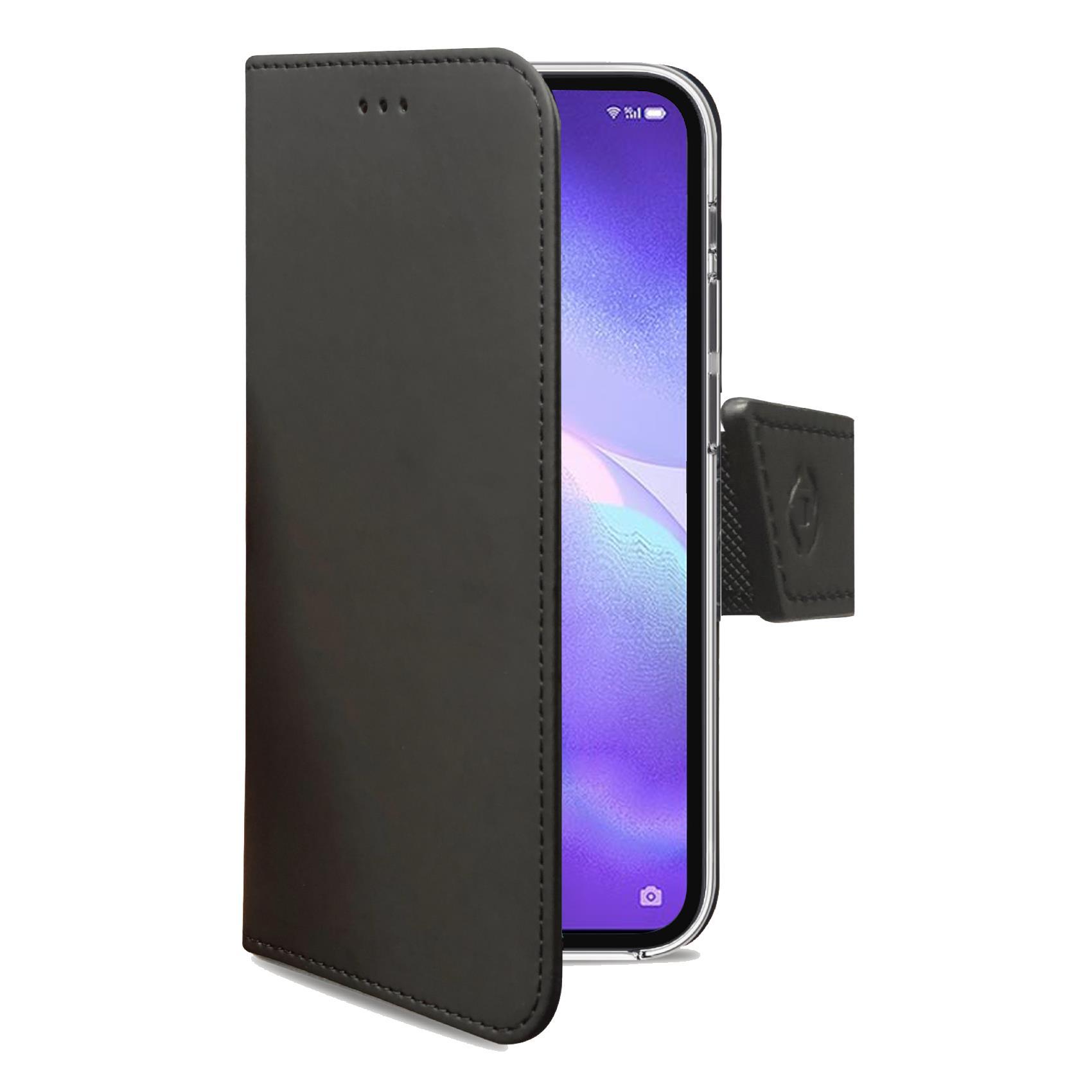 Celly Wally - Flip cover per cellulare - similpelle - nero - per OPPO Find X3 LITE