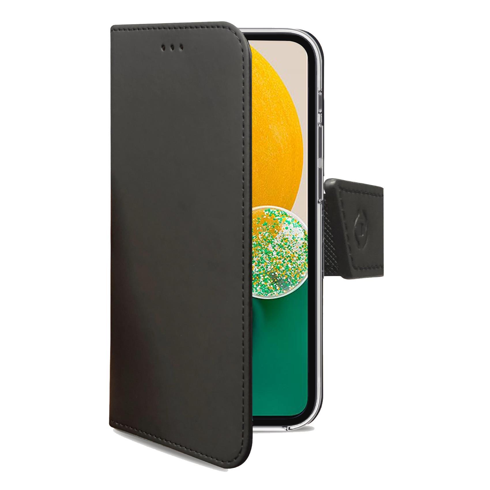 Celly Wally - Flip cover per cellulare - similpelle - nero - per Samsung Galaxy A13 5G