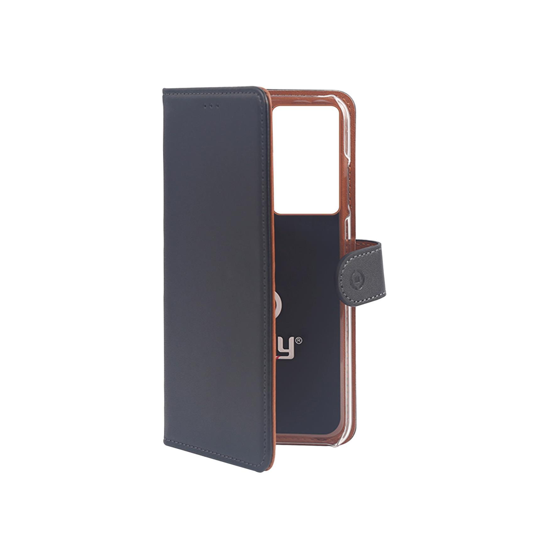 Celly Wally WALLY994 - Flip cover per cellulare - similpelle - nero - per Samsung Galaxy S21 Ultra 5G