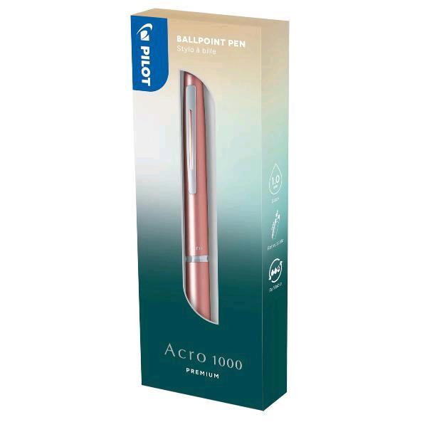 Penna a sfera scatto Acro 1000 - punta 1.0 mm - fusto rosa - Pilot