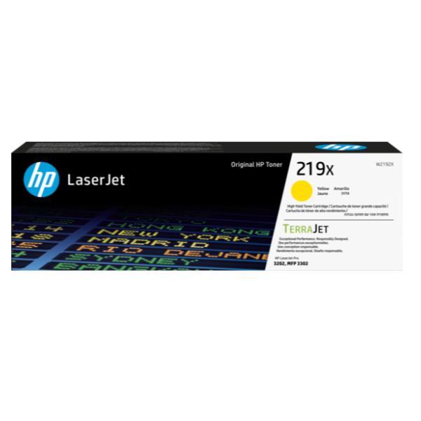 HP 219X - Alta resa - giallo - originale - LaserJet - cartuccia toner (W2192X) - per P/N: 499Q6F#B19, 499Q8F#B19