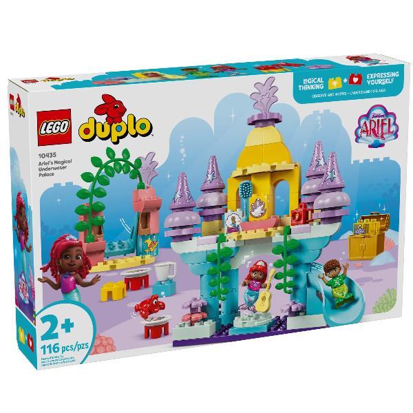 LEGO DUPLO IL MAGICO PALAZZO SOTTOMARINO DI ARIEL DA COSTRUIRE CON 3 PERSONAGGI