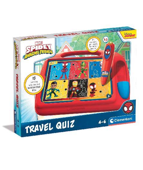 CLEMENTONI TRAVEL QUIZ SPIDEY AMAZING FRIENDS GIOCO EDUCATIVO ELETTRONICO PARLANTE CON PENNA INTERATTIVA