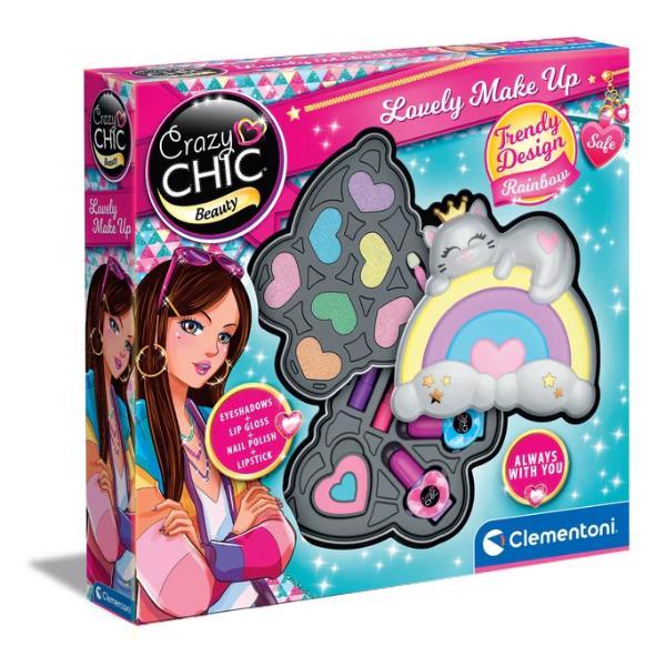 CLEMENTONI CRAZY CHIC LOVELY MAKE UP TROUSSE TRUCCHI SISICURI E ANALLERGICI