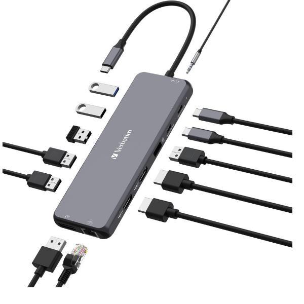 Verbatim USB C ProMULTIP.13 IN 1 HDMI 8K PD 85W