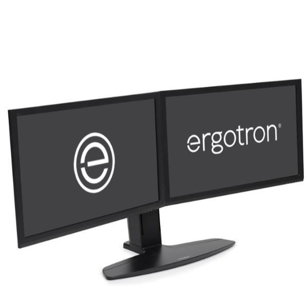 Ergotron Neo-Flex - Supporto - per 2 display LCD - nero - dimensione schermo: fino a 24" - desktop