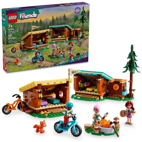 LEGO FRIENDS CABINE RELAX AL CAMPO AVVENTURE CAMPEGGIO DA COSTRUIRE CON 3 PERSONAGGI E 2 MOUNTAIN BIKE