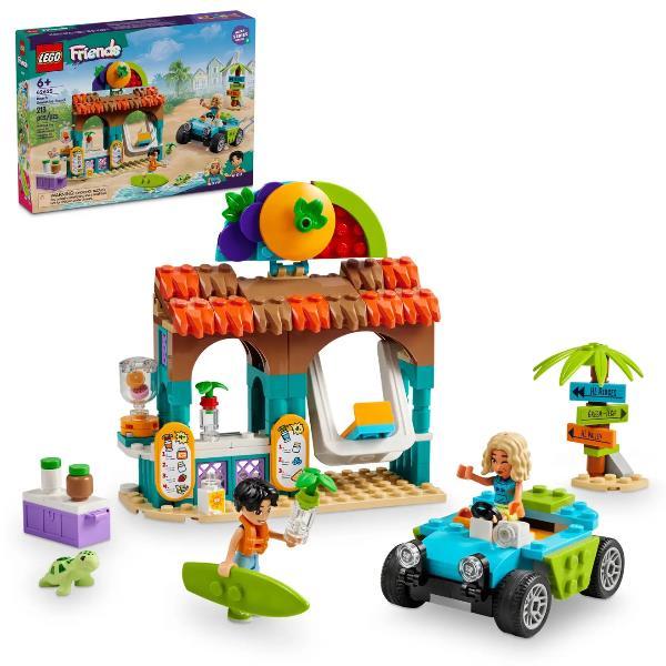 LEGO FRIENDS BANCARELLA DEI FRULLATI SULLA SPIAGGIA CON 2 MINI BAMBOLINE 1 TARTARUGA E UN BUGGY DA COSTRUIRE