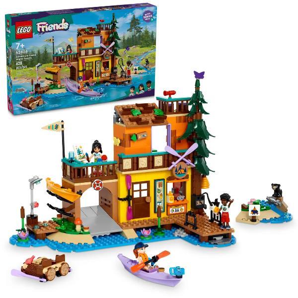 LEGO FRIENDS CAMPO AVVENTURA SPORT ACQUATICI CON MOLO CAMPEGGIO 3 PERSONAGGI E ACCESSORI