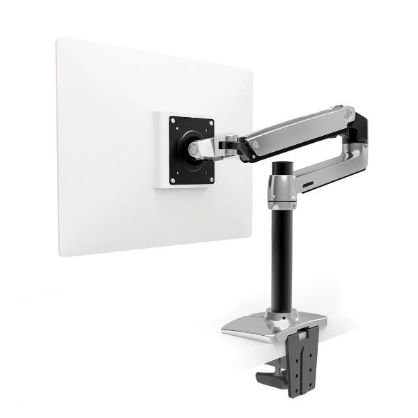 Ergotron LX - Kit montaggio (morsetto per montaggio su scrivania, braccio estensibile, base con montaggio ad anelli, braccio per monitor, perno verticale alto) - per display LCD - alluminio lucidato - dimensione schermo: fino a 34"