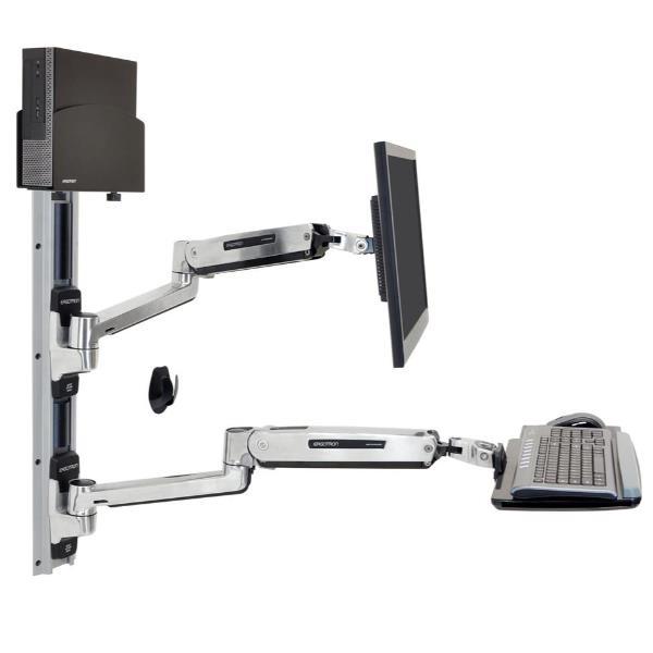 ERGOTRON LX SITSTAND SYSTEM S CPU POLISHED
