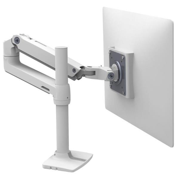 Ergotron LX - Kit montaggio (braccio snodato) - per Monitor - Alluminio, acciaio - bianco - dimensione schermo: fino a 32" - montabile su desk