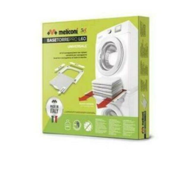 MELICONI TORRE PRO L60 PER SOVRAPPORE LAVATRICE E ASCIUGATRICE CON RIPIANO BIANCO