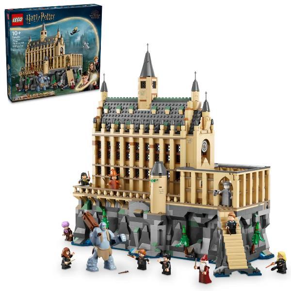 LEGO HARRY POTTER CASTELLO DI HOGWARTS SALA GRANDE CORTILE E INGRESSO SOTTERANEO CON 11 MINIFIGURE
