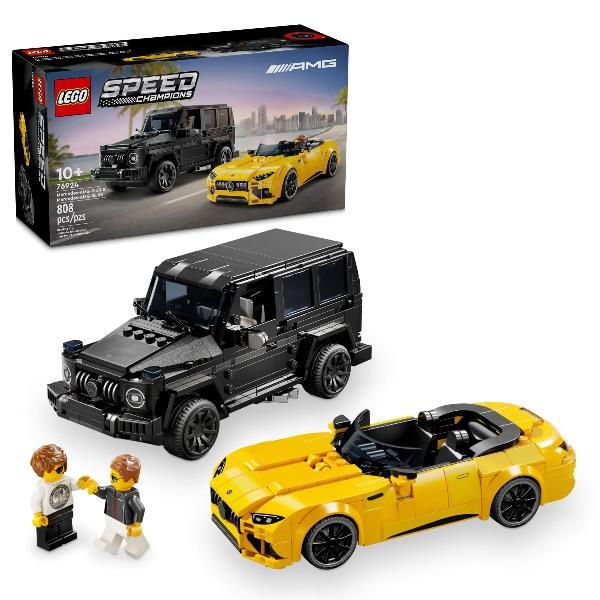 LEGO SPEED CHAMPIONS MERCED AMG G 63 E MERCEDES AMG SL 63 MODELLINI DA COSTRUIRE CON 2 MINIFIGURE
