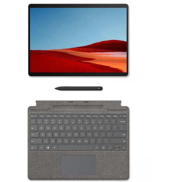 Microsoft Surface Pro Keyboard for Business - Tastiera - with pen storage - con touchpad, accelerometro - retroilluminato - QWERTY - Inglese - platino