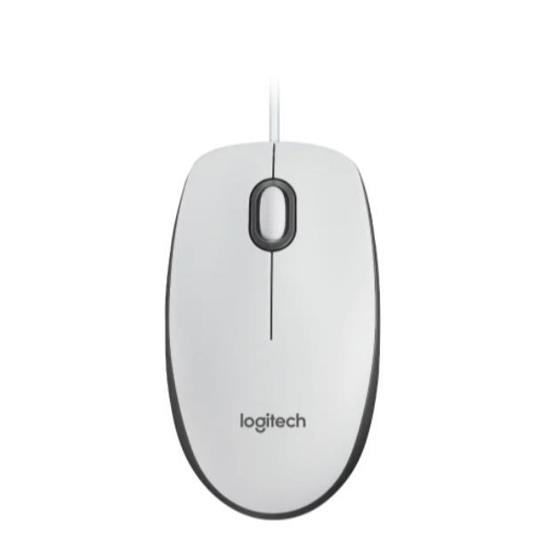Logitech M100 - Mouse - dimensioni standard - per destrorsi e per sinistrorsi - ottica - 3 pulsanti - cablato - USB