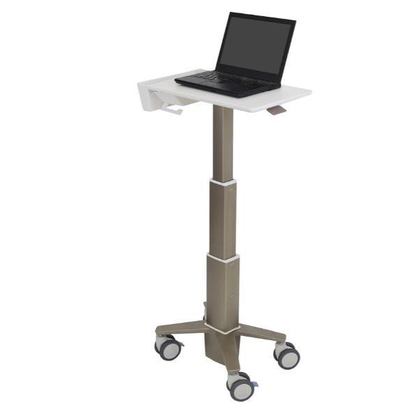 Ergotron CareFit - Carrello - Slim - per portatile - Alluminio, acciaio placcato zinco, plastica di alta qualità - bianco, grigio caldo - dimensione schermo: fino a 17,3 pollici